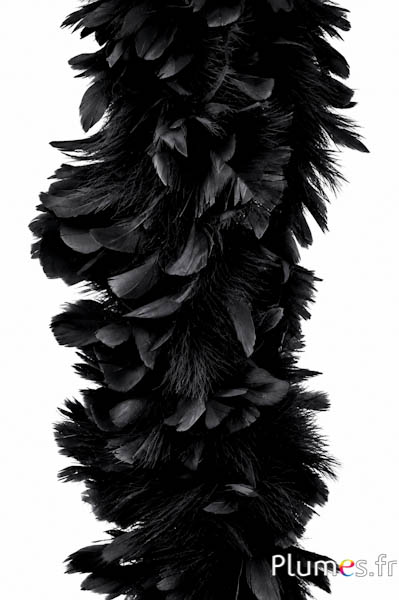 Boa di piume di tacchino - 1 m - nero